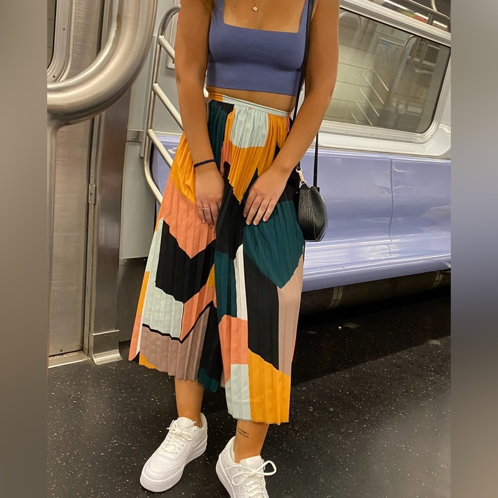 A.BRAND Pleated Midi Skirt - Size XS